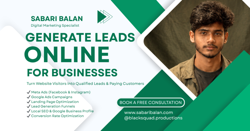 generate leads online in Coimbatore